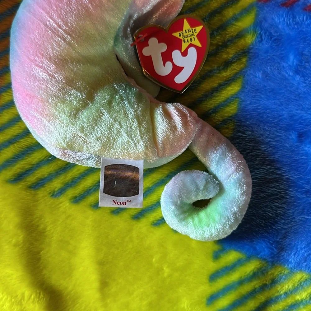 Ty Neon the Seahorse Beanie Baby